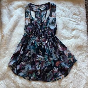 American Rag Racerback Tank Top ASO Allison Argent